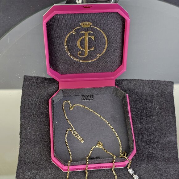 Authentic Juicy Courture Necklace With Lots Of Charms And Pink Box - Picture 5 of 9